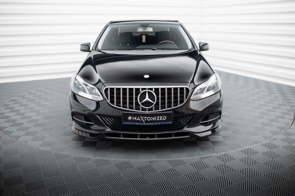 Front Ansatz für Mercedes-Benz E W212 Facelift schwarz Hochglanz