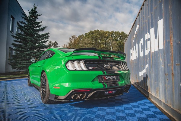 Heck Ansatz Flaps Diffusor V.1 +Flaps für Ford Mustang GT Mk6 Facelift