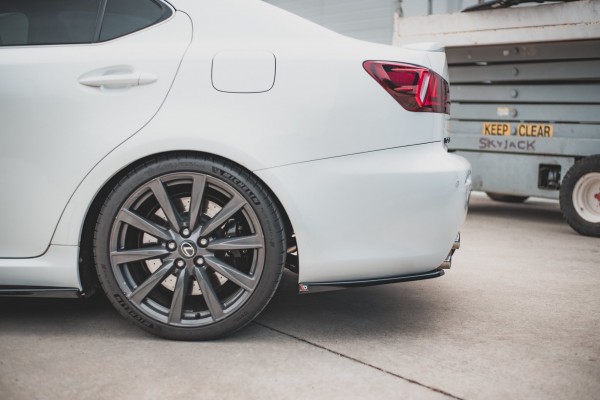 Heck Ansatz Flaps Diffusor für Lexus IS F Mk2 Carbon Look