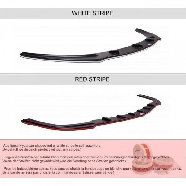 Spoiler CAP für VW GOLF 4 schwarz Hochglanz