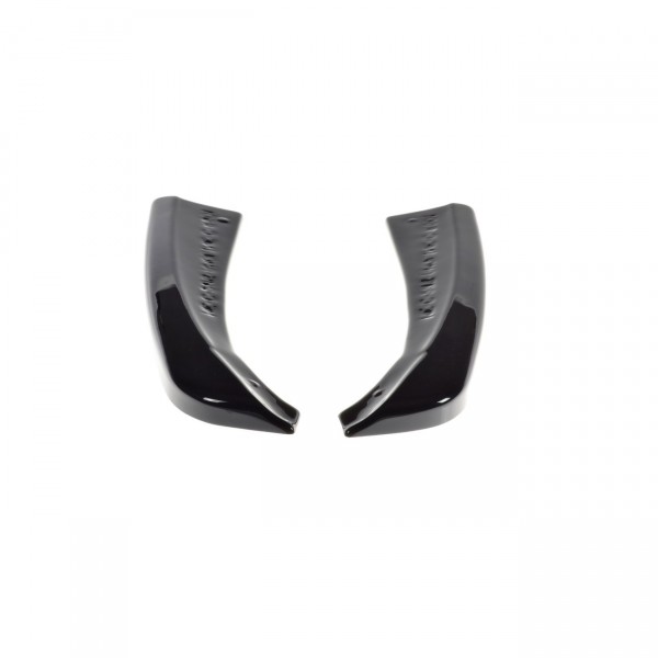 Heck Ansatz Flaps Diffusor für MERCEDES- BENZ C-KLASSE W205 COUPE AMG-LINE schwarz Hochglanz