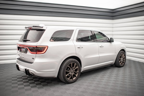 Heck Ansatz Flaps Diffusor für Dodge Durango RT Mk3 schwarz Hochglanz