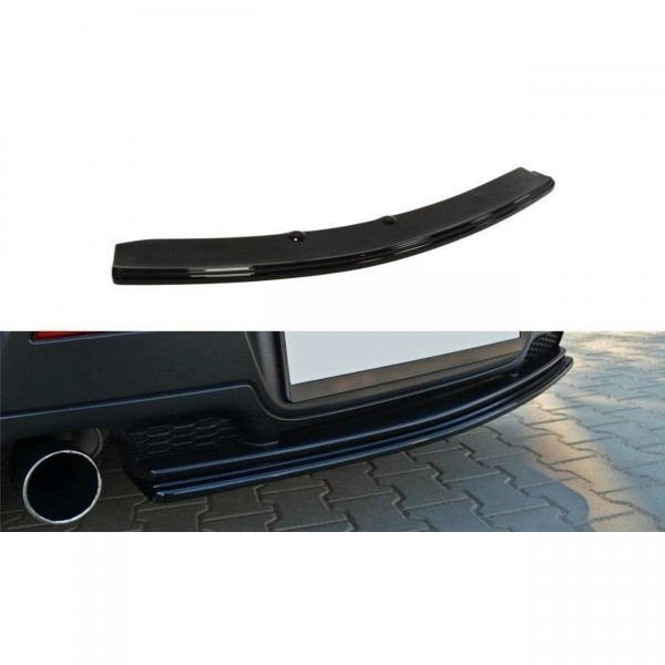 Mittlerer Diffusor Heck Ansatz für MAZDA 3 MPS MK1 PREFACE schwarz Hochglanz