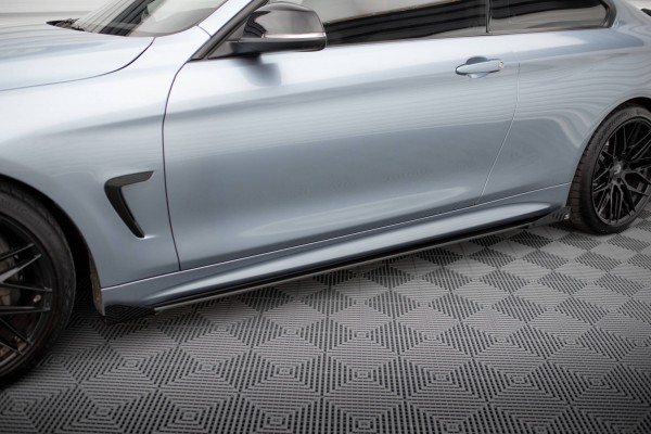 Side Flaps für BMW 4er Coupe / Gran Coupe / Cabrio M-Paket F32 / F36 / F33 schwarz Hochglanz