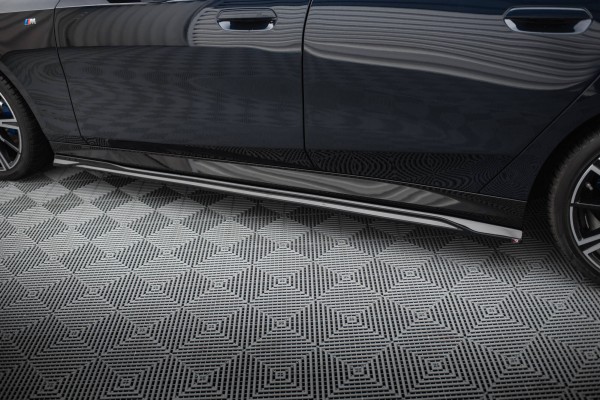 Seitenschweller Ansatz für V.1 für BMW 5er M-Paket G60 schwarz Hochglanz