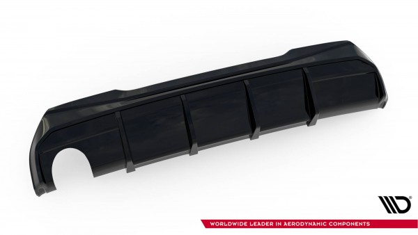 Diffusor Heck Ansatz V.3 für BMW 1er F40 M-Paket (Ausführung mit einseitigem Doppelauspuffendrohr)