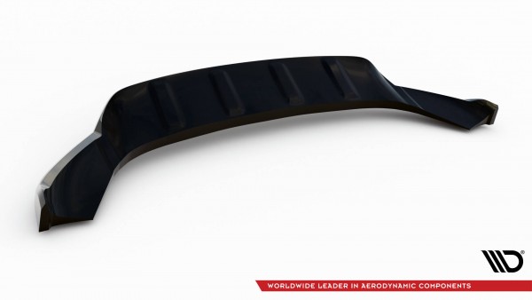 Front Ansatz für Porsche Macan Turbo Mk1 schwarz Hochglanz