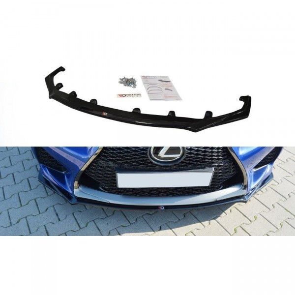 Front Ansatz V.1 für Lexus RC F schwarz Hochglanz