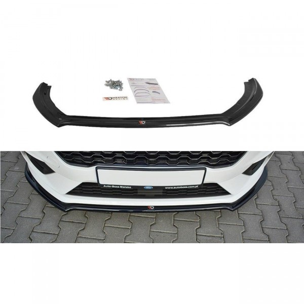 Front Ansatz V.1 für Ford Fiesta Mk8 ST / ST-Line schwarz Hochglanz