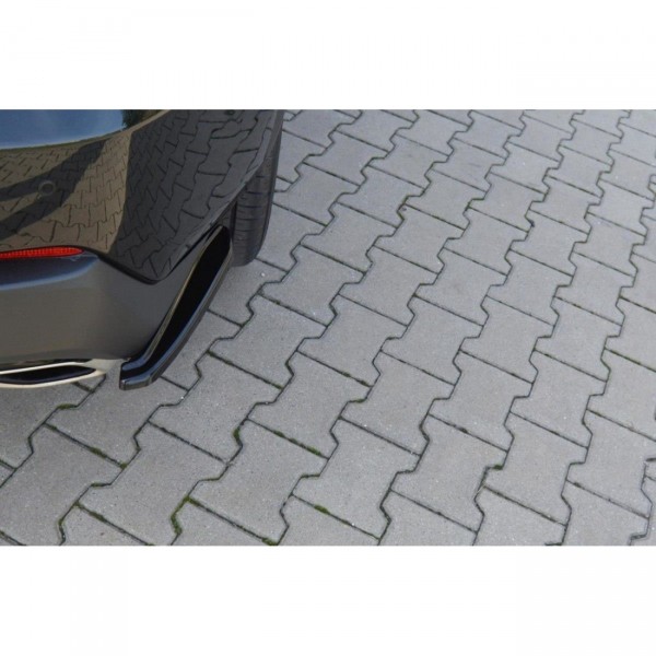 Heck Ansatz Flaps Diffusor für Lexus NX Mk1 T schwarz Hochglanz