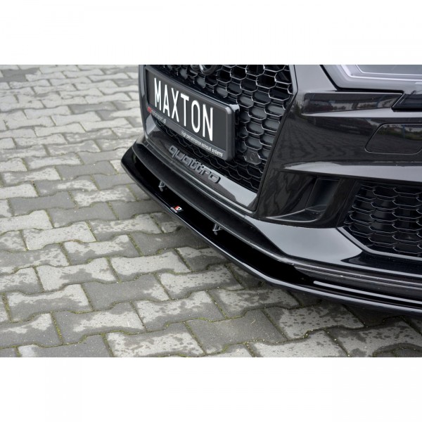 Front Ansatz V 1 Für Audi Rs3 8v Fl Sportback Schwarz Hochglanz