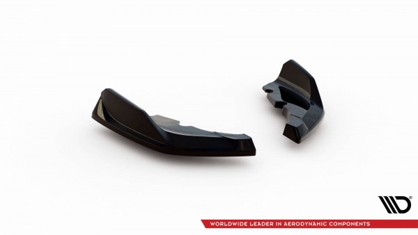 Heck Ansatz Flaps Diffusor für V.9 BMW 1er M-Paket / M135i F40 schwarz Hochglanz