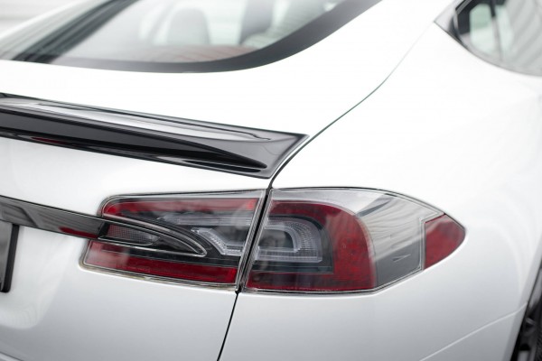 Spoiler CAP für 3D Tesla Model S Plaid Mk1 Facelift schwarz Hochglanz