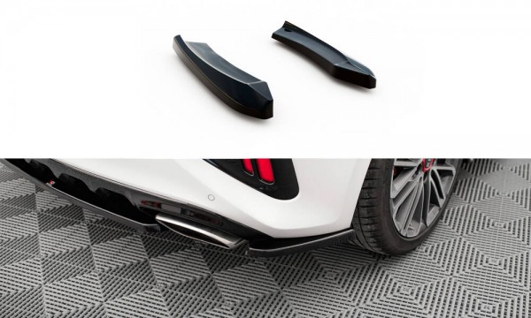 Heck Ansatz Flaps Diffusor für Kia Ceed GT Mk3 schwarz Hochglanz