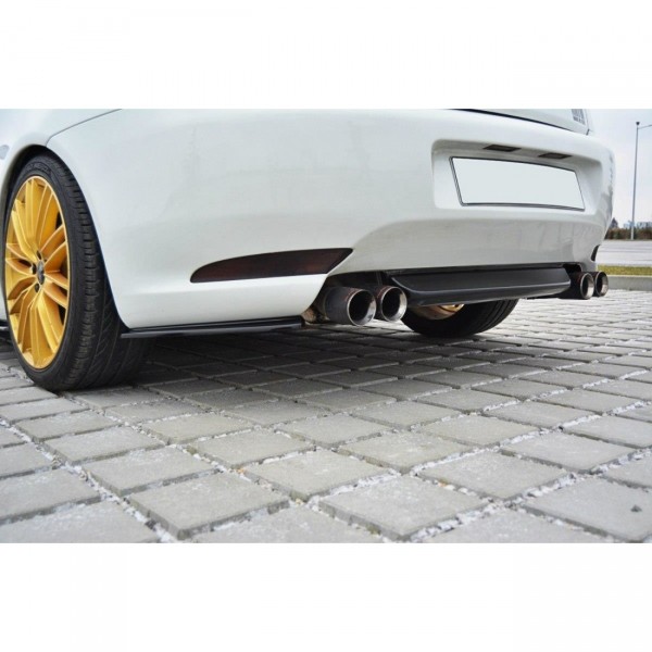 Heck Ansatz Flaps Diffusor für Alfa Romeo GT schwarz Hochglanz