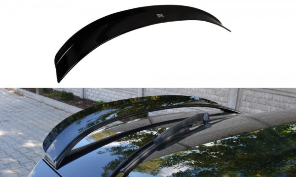 Spoiler CAP für Skoda Octavia RS Mk3 / Mk3 FL Hatchback schwarz Hochglanz