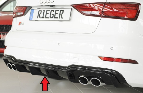 Rieger Heckeinsatz Audi A3 S3 (8V) 5-tür. (Limousine 8VS)