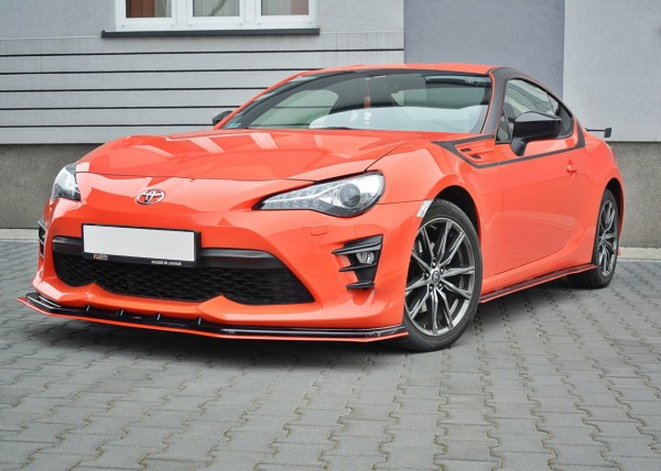 Front Ansatz V.4 für TOYOTA GT86 FACELIFT schwarz Hochglanz