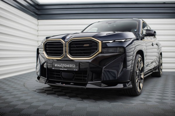 Front Ansatz V.2 für BMW XM G09 schwarz Hochglanz