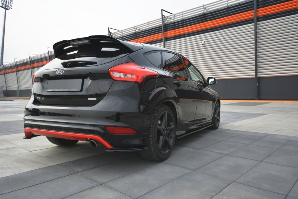 Spoiler CAP für Ford Focus ST-Line Mk3 FL schwarz Hochglanz