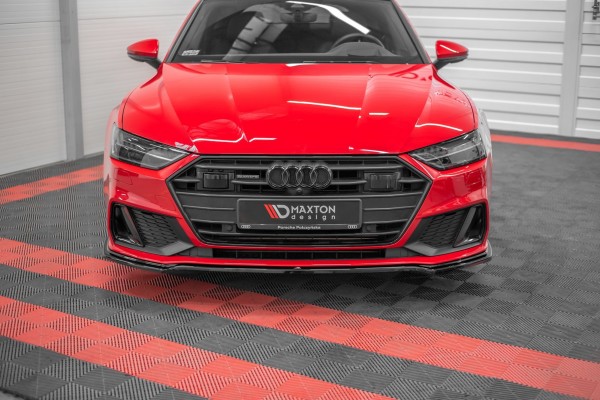Front Ansatz V.1 für Audi A7 S-Line C8 / S7 C8 schwarz Hochglanz