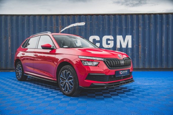 Seitenschweller Ansatz für Skoda Kamiq Carbon Look