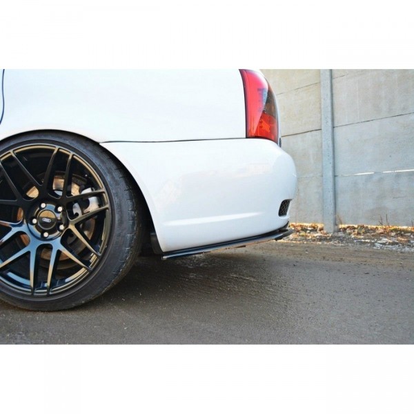 Diffusor Heck Ansatz für AUDI RS4 B5 schwarz Hochglanz