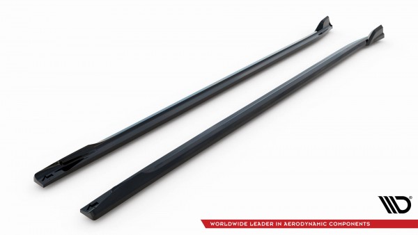 Seitenschweller Ansatz für BMW iX3 M-Paket G08 Facelift schwarz Hochglanz
