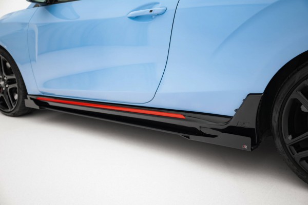 Side Flaps für Hyundai Veloster N Mk2 schwarz Hochglanz