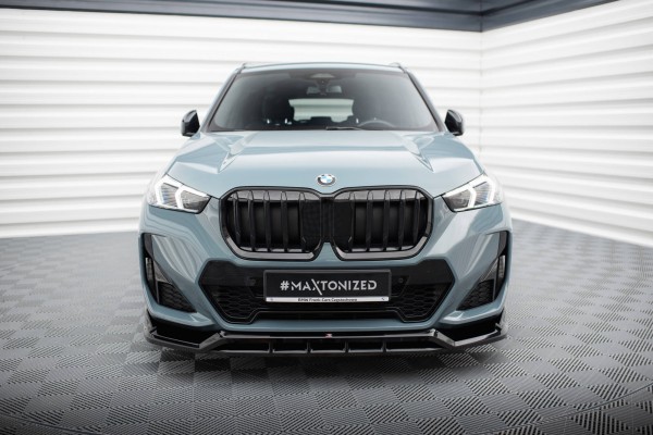 Front Ansatz für BMW X1 M-Paket U11 schwarz Hochglanz