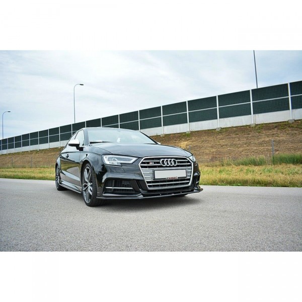 Front Ansatz passend für V.1 Audi S3 8V Facelift Carbon Look