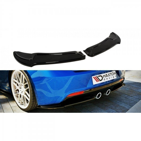 Heck Ansatz Flaps Diffusor für VW GOLF 6 R schwarz Hochglanz