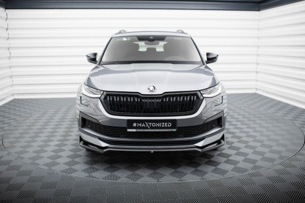 Front Ansatz V.2 für Skoda Kodiaq Sportline Mk1 Facelift schwarz Hochglanz