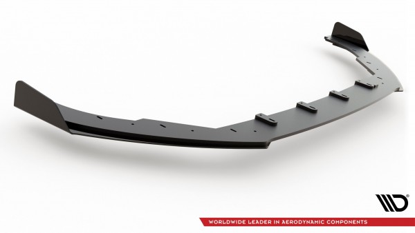 Robuste Racing Front Ansatz für passend +Flaps für Ford Focus ST / ST-Line Mk4 schwarz Hochglanz