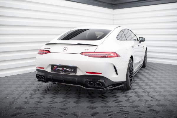 Mittlerer Diffusor Heck Ansatz DTM Look für Mercedes-AMG GT 43 4 Door Coupe V8 Styling Package schwa