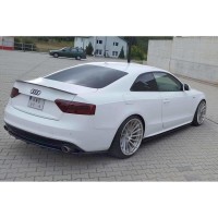 Heck Ansatz Flaps Diffusor für AUDI A5 S-LINE Facelift schwarz Hochglanz Heck Ansatz Flaps Diffusor für AUDI A5 S-LINE Facelift schwarz Hochglanz