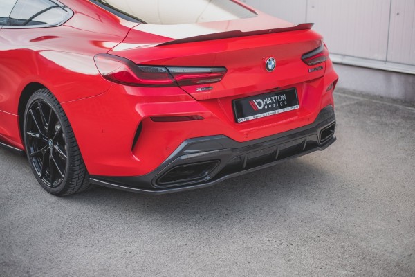 Mittlerer Diffusor Heck Ansatz für BMW 8 Coupe M-Paket G15 Carbon Look