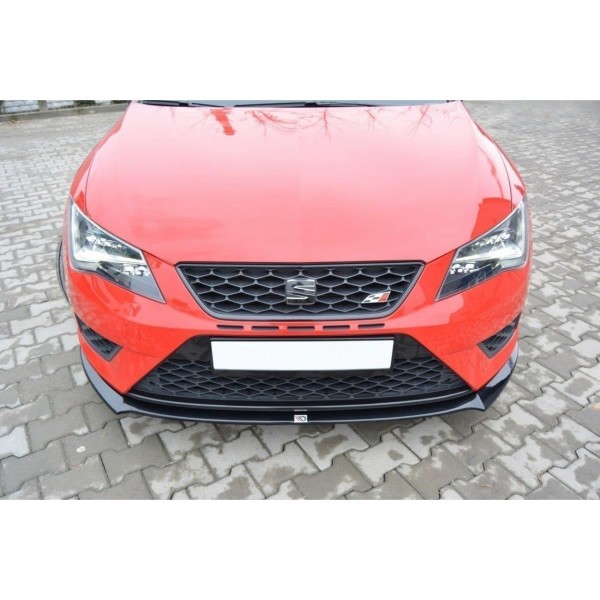 Front Ansatz für SEAT LEON III CUPRA / FR schwarz Hochglanz