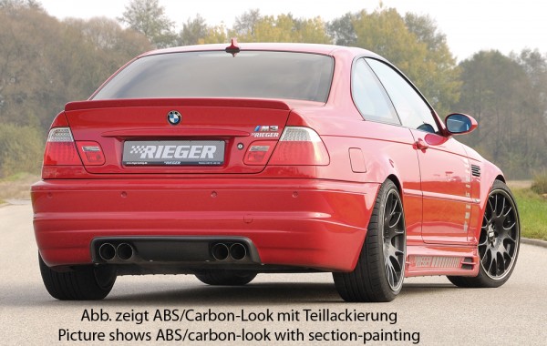 Rieger Heckschürzenansatz passend für BMW 3er E46 M3 Coupé