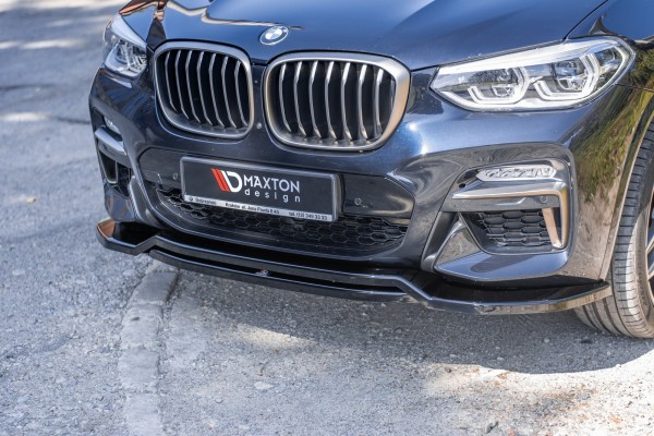 Front Ansatz für BMW X4 M-Paket G02 schwarz Hochglanz