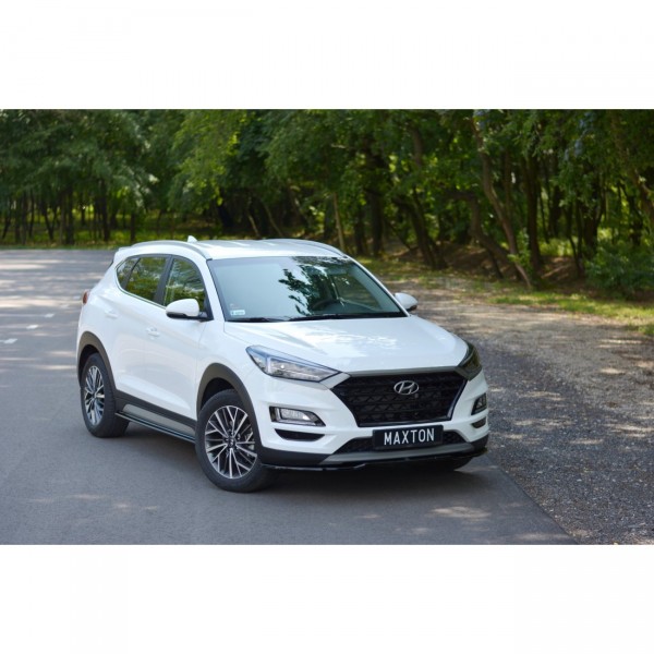 Seitenschweller Ansatz für Hyundai Tucson Mk3 Facelift schwarz Hochglanz