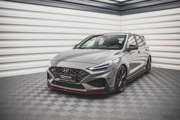 Front Ansatz V.2 für Hyundai I30 N Hatchback/Fastback Mk3 Facelift schwarz Hochglanz