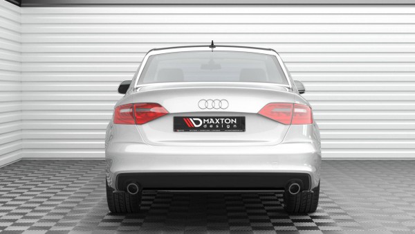 Hinten Splitter für Audi A4 S-Line B8 Facelift schwarz Hochglanz