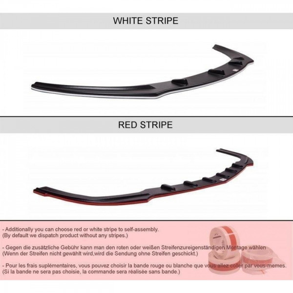 Heck Ansatz Flaps Diffusor für VW GOLF 7 GTI FACELIFT schwarz Hochglanz