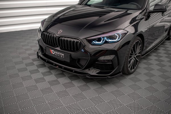 Front Ansatz V.1 für BMW 2 Gran Coupe M-Paket / M235i F44 schwarz Hochglanz