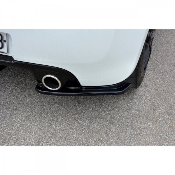 Heck Ansatz Flaps Diffusor für RENAULT CLIO MK3 RS FACELIFT schwarz Hochglanz