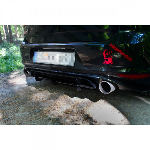 Diffusor Heck Ansatz für Heckschürze für VW GOLF 7 GTI CLUBSPORT