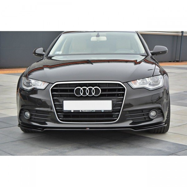 Front Ansatz V.1 für Audi A6 C7 schwarz Hochglanz