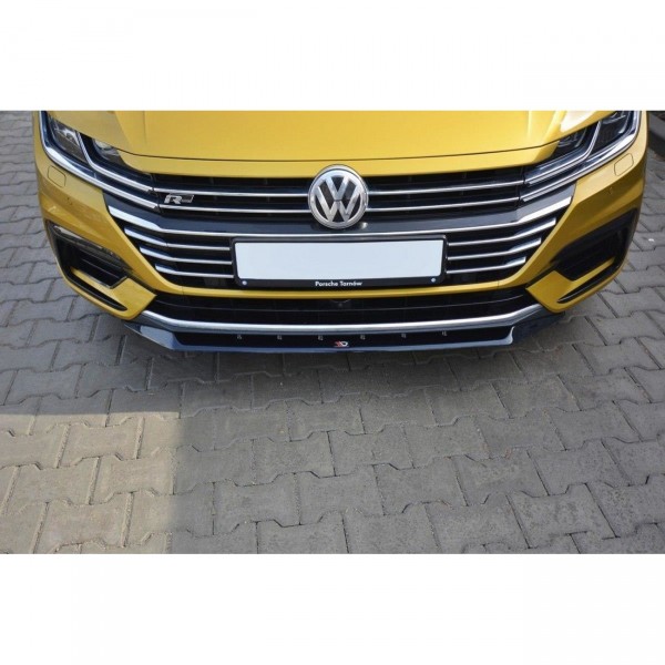 Front Ansatz für v.2 Volkswagen Arteon R-Line schwarz Hochglanz