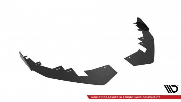 Front Flaps für Audi A3 S-Line Limousine / S3 Limousine 8Y Facelift schwarz Hochglanz